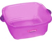 BACIA PLÁSTICA QUADRADA 10 L SANREMO REF. 225 COD. 25012